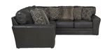 Regula 2 Piece Leather Sectional - Steel Left Loveseat thumbnail 7