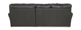 Regula 2 Piece Leather Sectional - Steel Right Chaise thumbnail 3