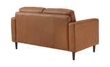 Ollie Leather Loveseat thumbnail 3