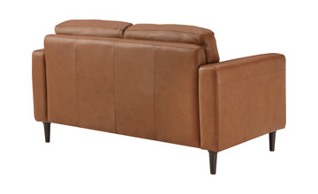 Ollie Leather Loveseat