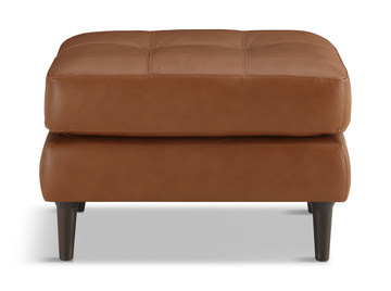Ollie Leather Ottoman