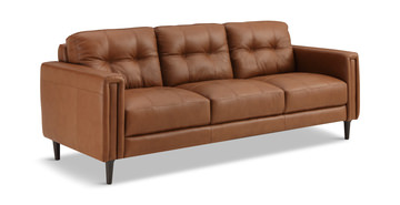 Ollie Leather Sofa
