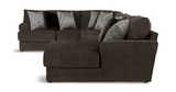 Hubble 3 Piece Modular Sectional With Right Chaise - Noir thumbnail 7