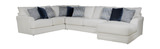 Hubble 3 Piece Modular Sectional With Right Chaise - Sugar thumbnail 1