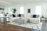 Hubble 3 Piece Modular Sectional With Right Chaise - Sugar thumbnail 2