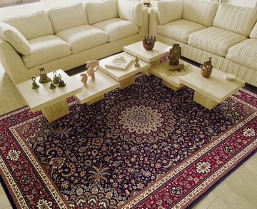  Ariana Blue Area Rug Square - 8′0″ X 8′0″ 