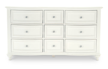 Chantilly 9 Drawer Dresser - White