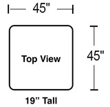 Hubble 45″ Cocktail Ottoman thumbnail 3