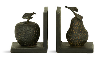 Metal Fruit Bookends