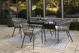 Palm Bliss 5 Piece Patio Dining Set thumbnail 2