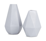 Set of 2 Geometric Vases thumbnail 1