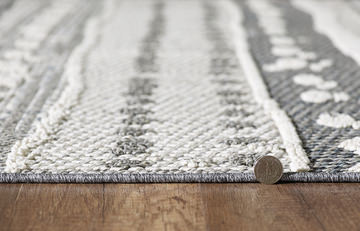 Terrace Grey Terrain 4′0″ x 5′9″ Area Rug