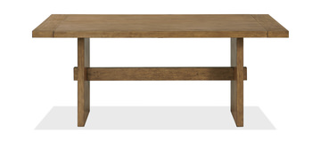 Bozeman Trestle Table With 4 Caneback Side Chairs