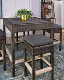 Vista Driftwood 5 Piece Patio Bar Set thumbnail 4