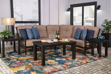 Marina Falling Leaves Multi 3′3″ X 4′9″ Area Rug