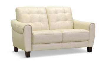 Madden Leather Loveseat - Butter