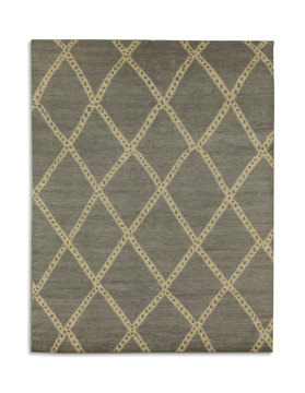 Line Hand Knotted 9′2″ x 11′10″ Area Rug