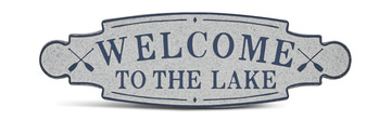Welcome To Lake Metal Sign