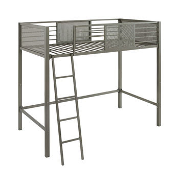 Trellis Twin Loft Bed - Pewter
