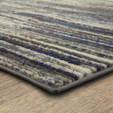 Cleopatra Berwyn Bell Place Grey/Dark Blue Area Rug - 2′0″ X 8′0″ thumbnail 5