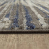 Cleopatra Berwyn Bell Place Grey/Dark Blue Area Rug - 3′11″ X 6′0″ thumbnail 5