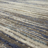 Cleopatra Berwyn Bell Place Grey/Dark Blue Area Rug - 2′0″ X 8′0″ thumbnail 4