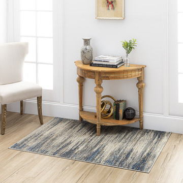 Cleopatra Bell Place Light Grey Area Rug - 3′11″ X 6′0″