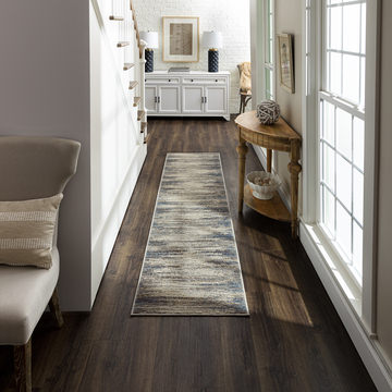 Cleopatra Bell Place Light Grey Area Rug - 2′0″ X 8′0″