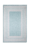 Malibu Etched Aqua 5′3″ X 7′6″ Outdoor Rug thumbnail 1