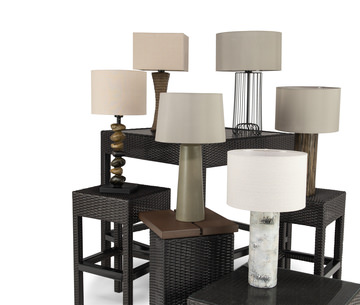 image Outdoor Lamp Concrete Column