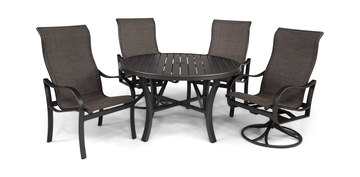 Shoreline 5 Piece Patio Dining Set - Graphite