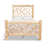 Cedar Log Queen Twig Bed thumbnail 2