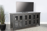 Captiva Glass Front Media Credenza - Black Sand thumbnail 2