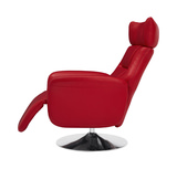 Gladys Leather Power Swivel Recliner - Red thumbnail 11
