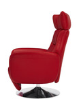 Gladys Leather Power Swivel Recliner - Red thumbnail 5