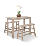 Captiva Beach Counter Table with 2 Counter Benches thumbnail 1