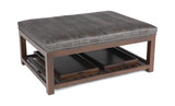 Rand Aged Gator Ottoman thumbnail 1