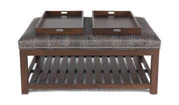 Rand Aged Gator Ottoman