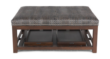 Rand Aged Gator Ottoman