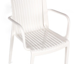 Milos Slat Dining Chair - White thumbnail 4