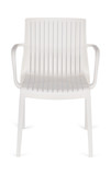 Milos Slat Dining Chair - White thumbnail 3