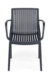 Milos Slat Dining Chair - Black thumbnail 3