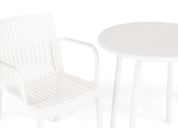 Heron 3pc Patio Set - White