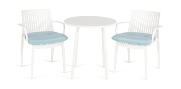 Heron 3pc Patio Set - White