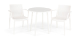 Heron 3pc Patio Set - White thumbnail 1