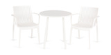 Heron 3pc Patio Set - White thumbnail 3