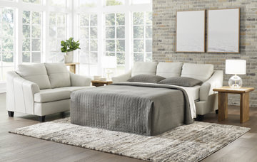 Merida Leather Queen Sleeper Sofa