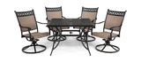 Manhattan 5 Piece Patio Dining Set thumbnail 1