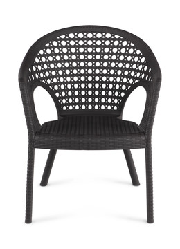 Iris Wicker Cane Chair - Dark Brown
