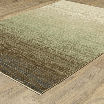 Reed Beige/Green Area Rug - 5′3″ X 7′6″